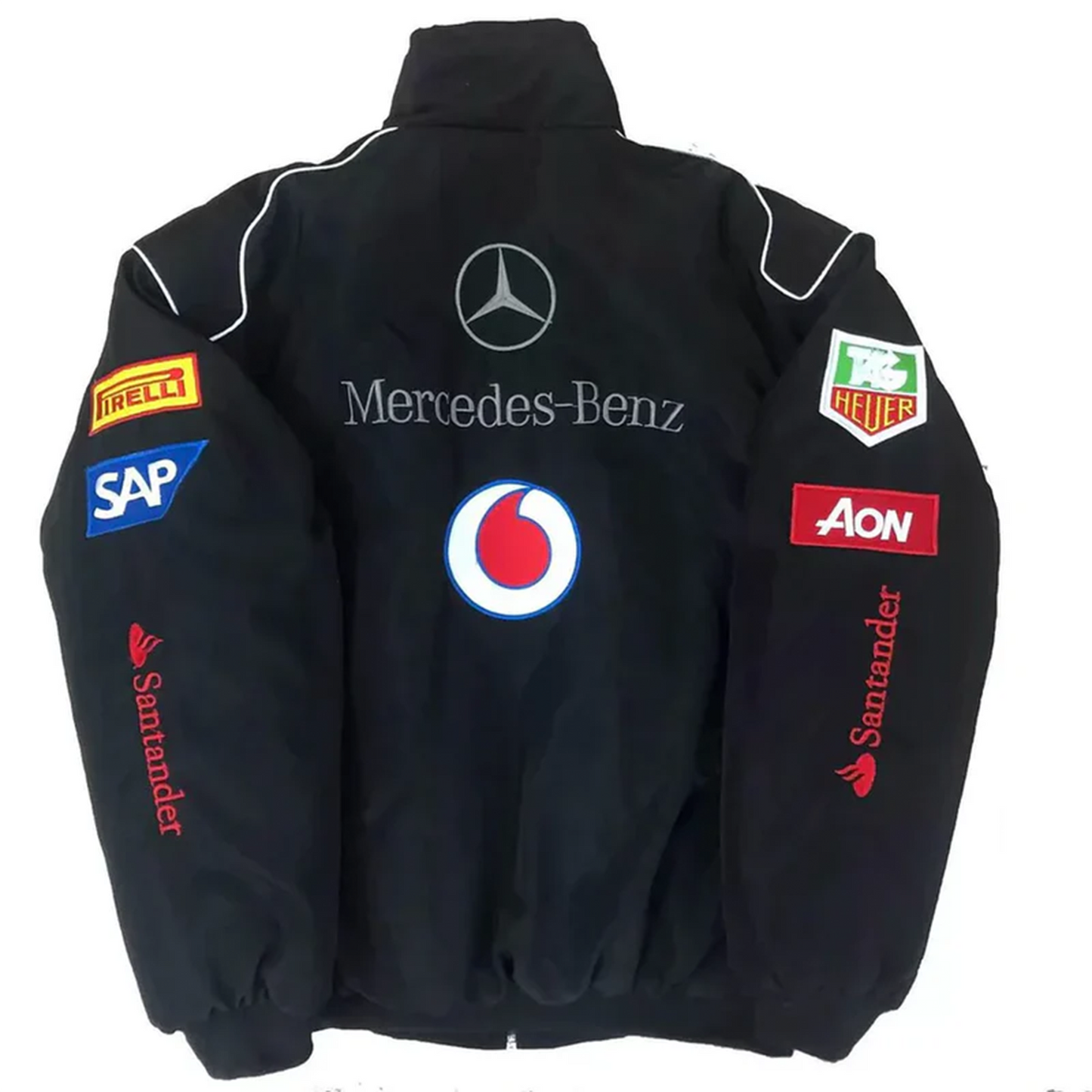 Mercedes Black Racing Jacket | Unisex