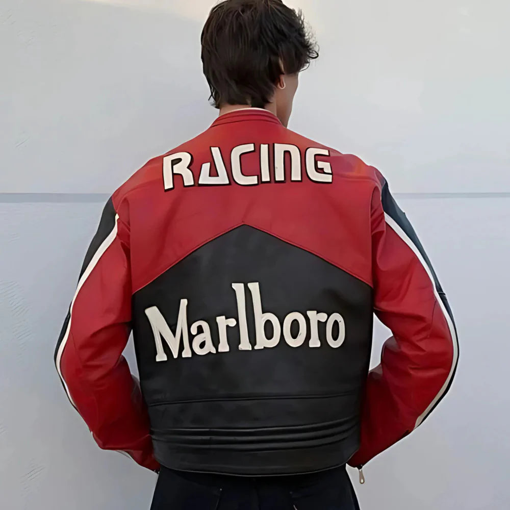 MB Black Leather Racing Jacket | Unisex