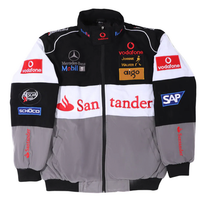 Mercedes Grey Racing Jacket | Unisex