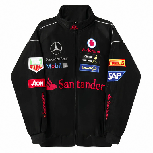 Mercedes Black Racing Jacket | Unisex