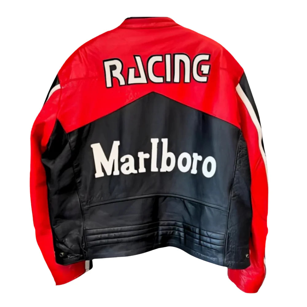 MB Black Leather Racing Jacket | Unisex