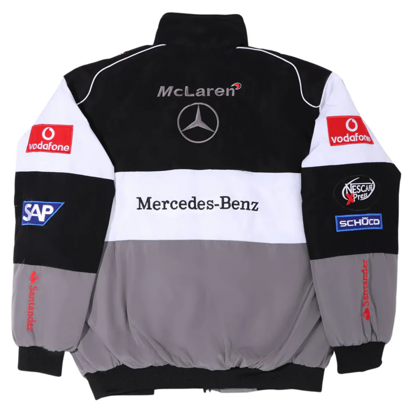 Mercedes Grey Racing Jacket | Unisex