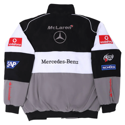 Mercedes Grey Racing Jacket | Unisex
