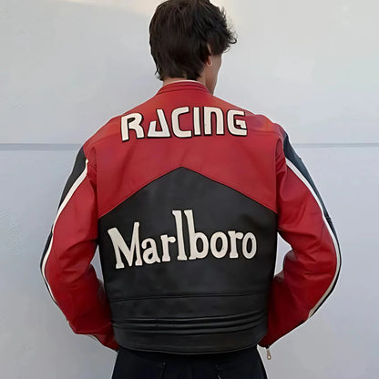 MB Black Leather Racing Jacket | Unisex