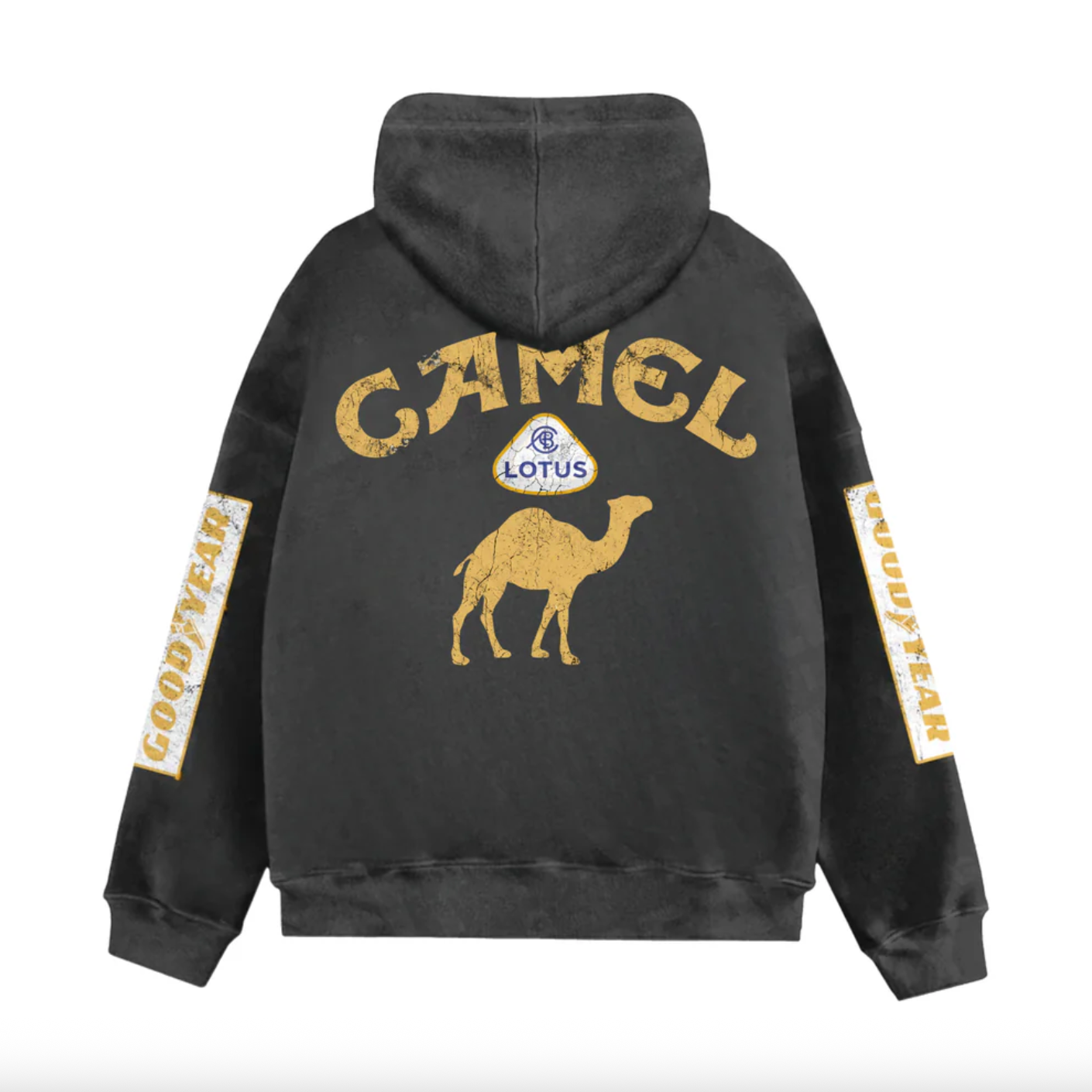 Washed Camel Racing Hoodie | Unisex